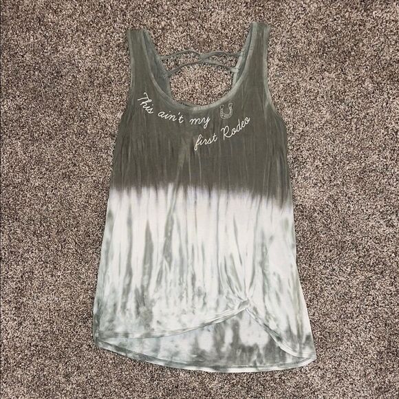 Maurices Tops - Women's Green and White Sleeveless Top